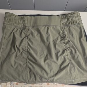 Prana Sage Green Skirt with Stitch Detail